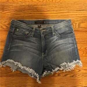 Flying Monkey light wash jean shorts